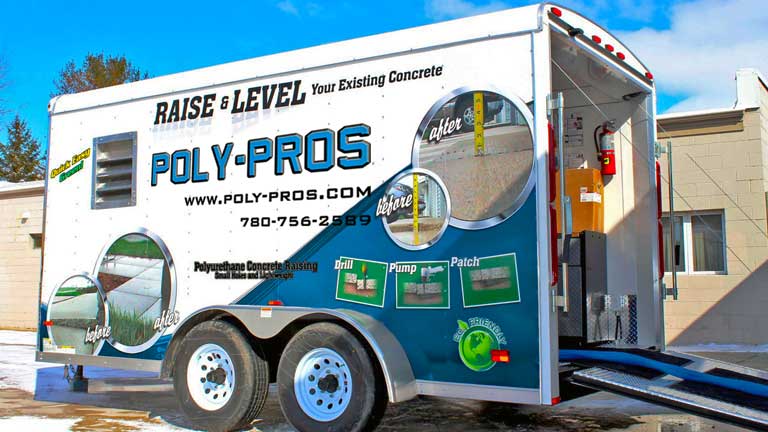 Poly Pros Concrete Polyurethane Foam Jacking Trailer